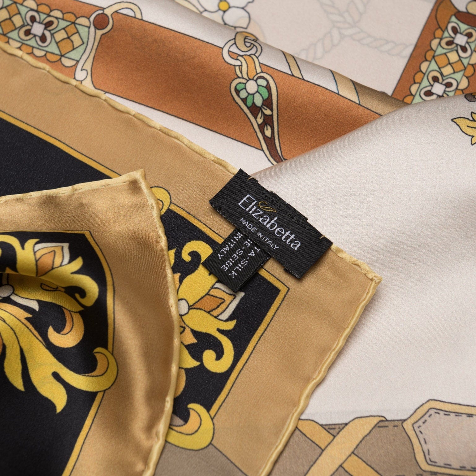 Moment in Time - Silk Foulard - Gold - Solstik