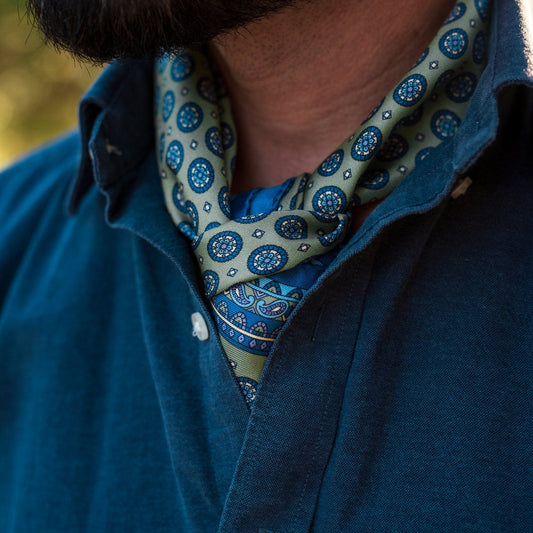 Toscana - Silk Neckerchief - Pistachio - Solstik