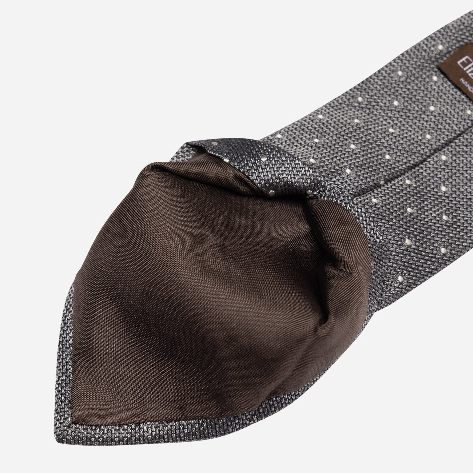 Mattei - Silk Grenadine Tie - Grey - Solstik