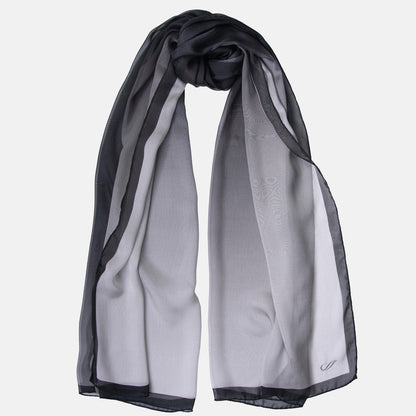 Sophia - Silk Scarf Shawl - Smoke - Solstik