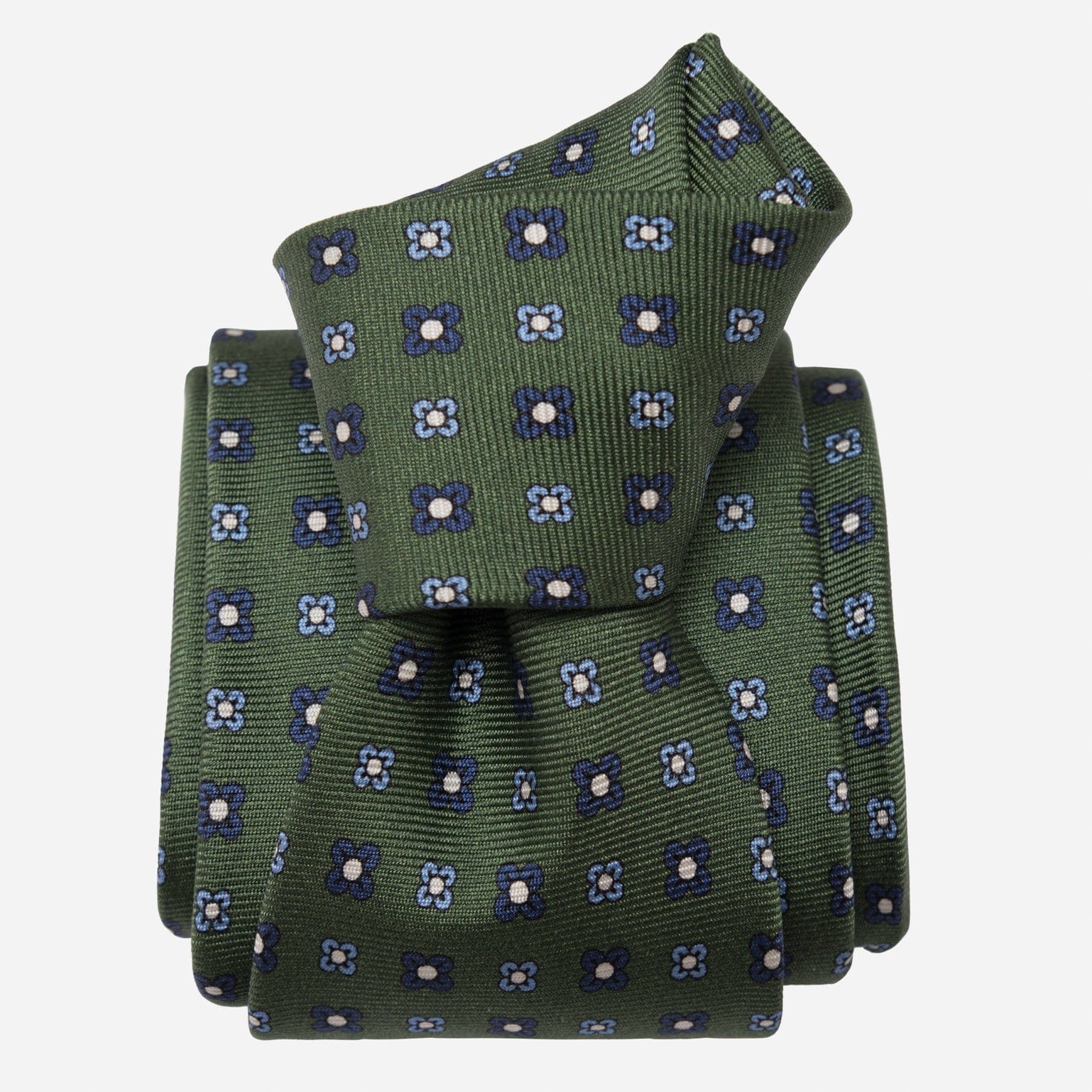 Siracusa - Printed Silk Tie - Green - Solstik