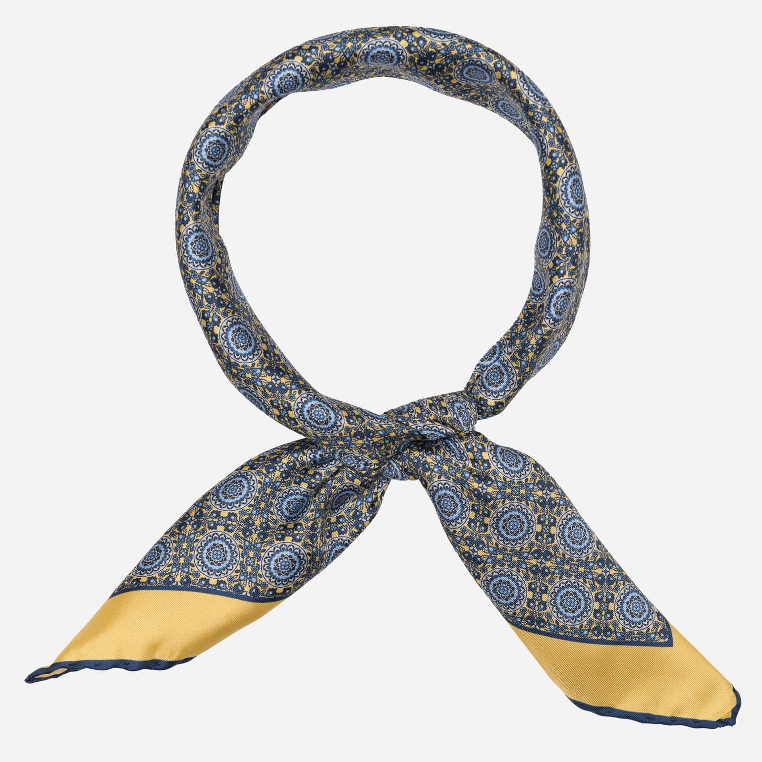 Lucca - Silk Neckerchief - Yellow - Solstik