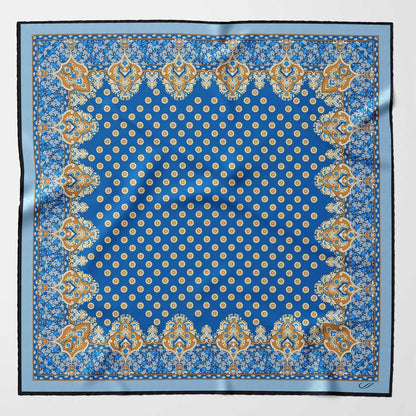 Filippo - Silk Neckerchief - Azure - Solstik