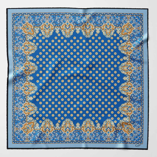 Filippo - Silk Neckerchief - Azure - Solstik