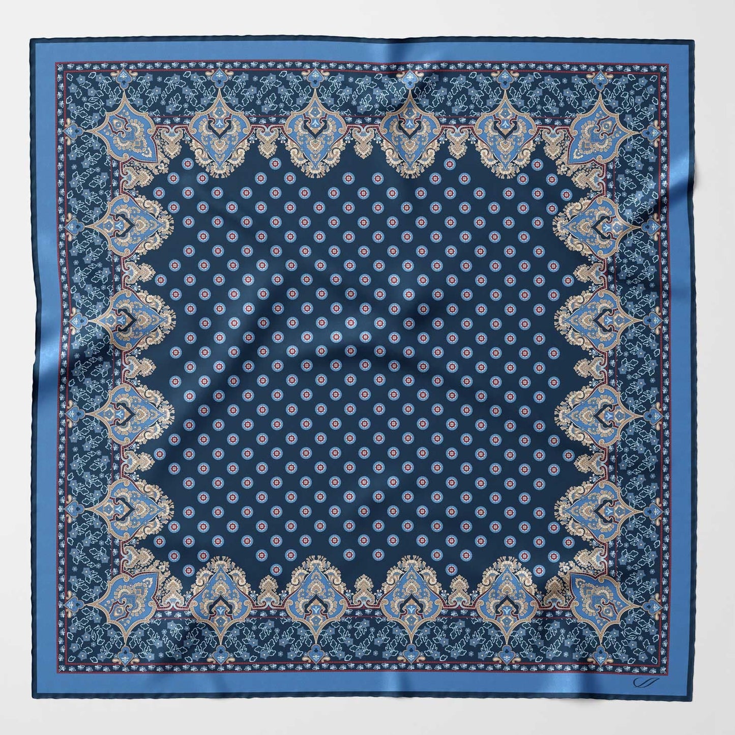 Filippo - Silk Neckerchief - Navy - Solstik
