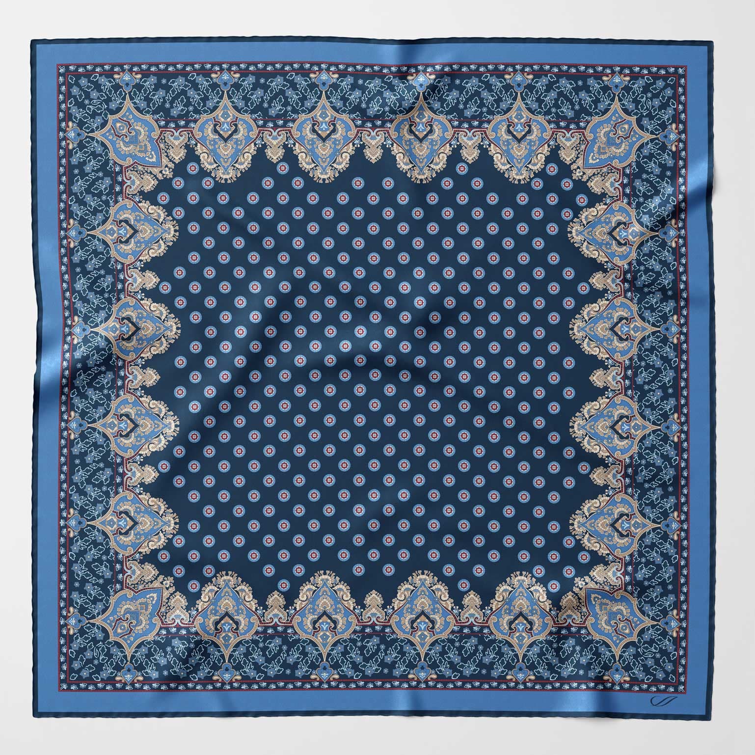 Filippo - Silk Neckerchief - Navy - Solstik