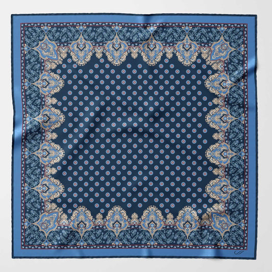Filippo - Silk Neckerchief - Navy - Solstik