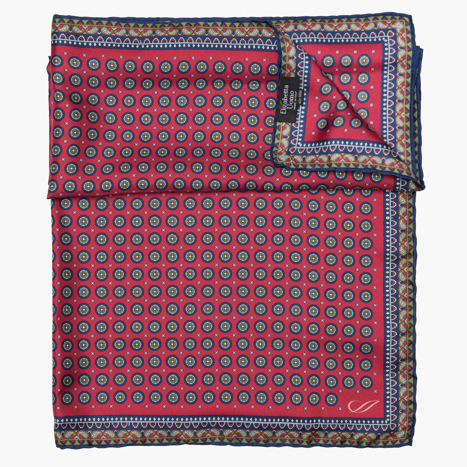 Toscana - Silk Neckerchief - Cranberry - Solstik