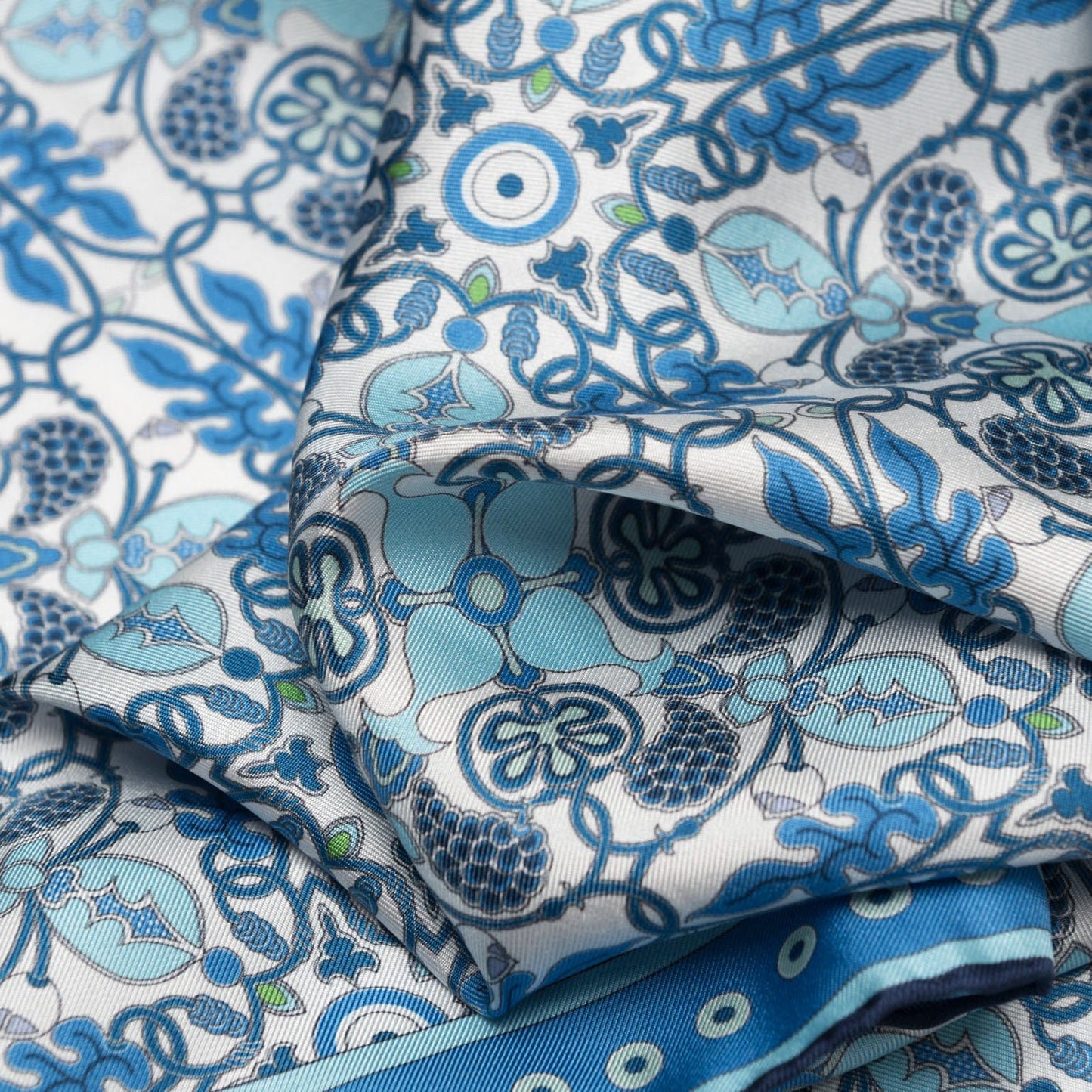 Barbaresco - Silk Neckerchief - Blue - Solstik