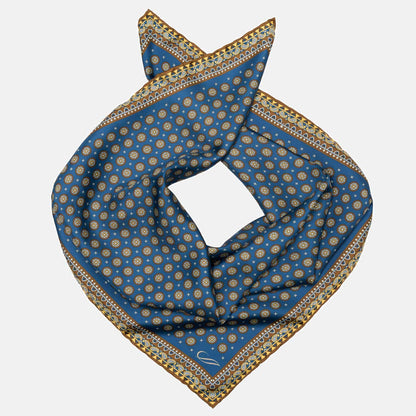 Toscana - Silk Neckerchief - Prussian Blue - Solstik