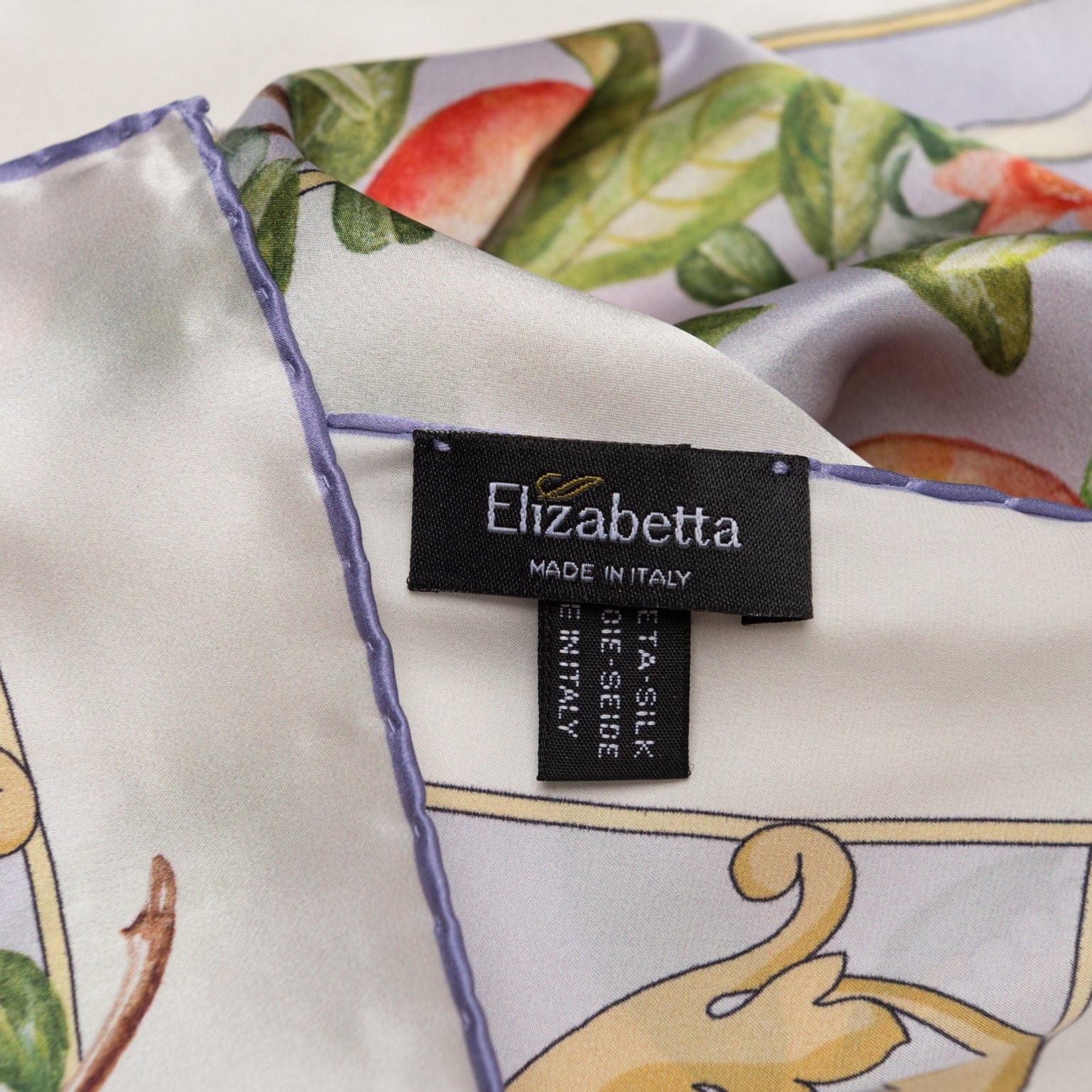 Melograno - Silk Foulard - Lavender - Solstik
