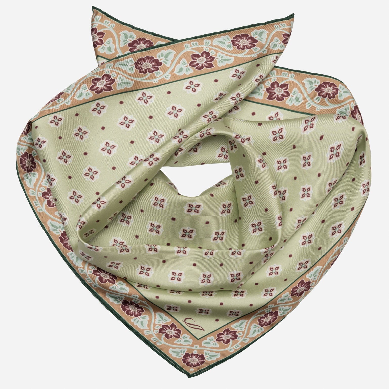 Ducati - Silk Neckerchief - Green - Solstik