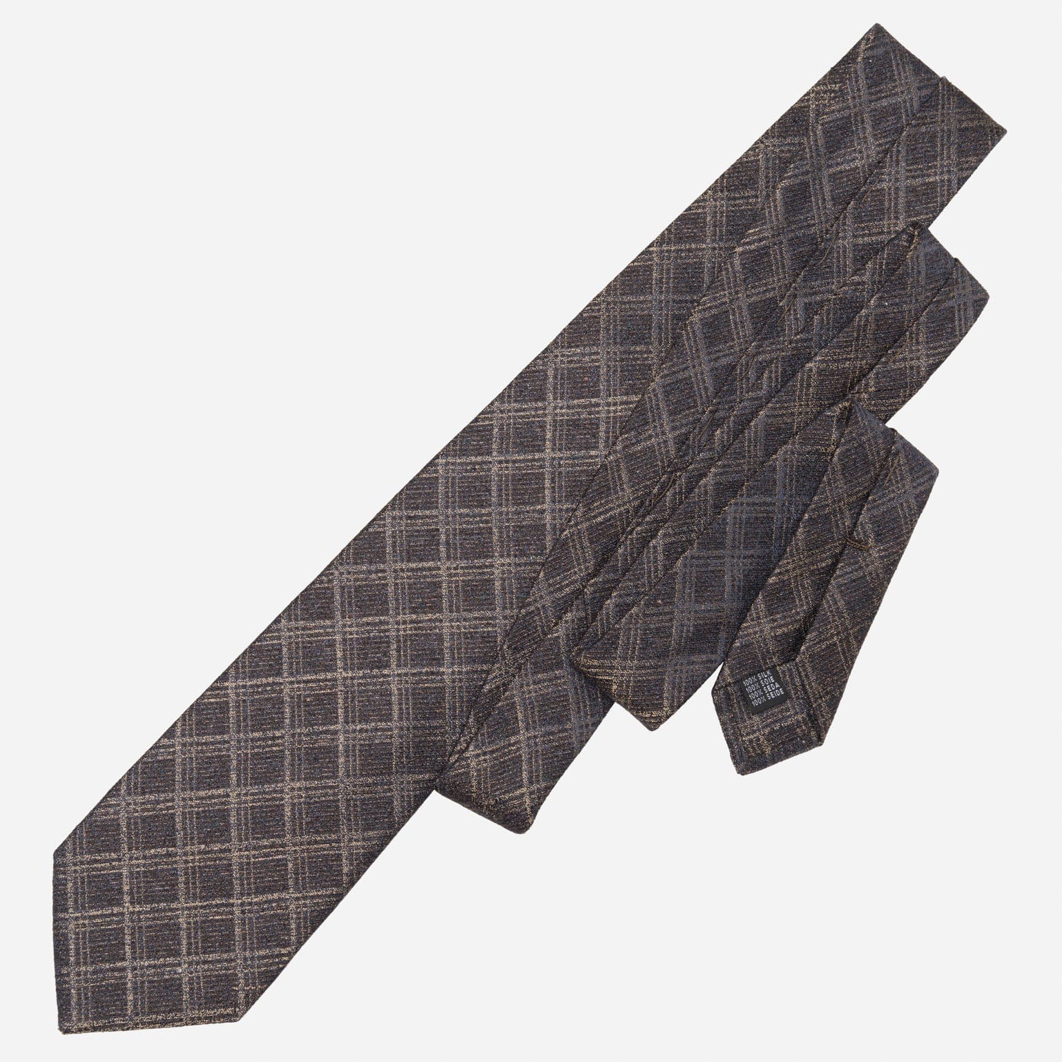 Empoli - Silk Jacquard Tie - Bronze - Solstik
