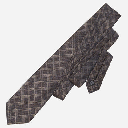 Empoli - Silk Jacquard Tie - Bronze - Solstik