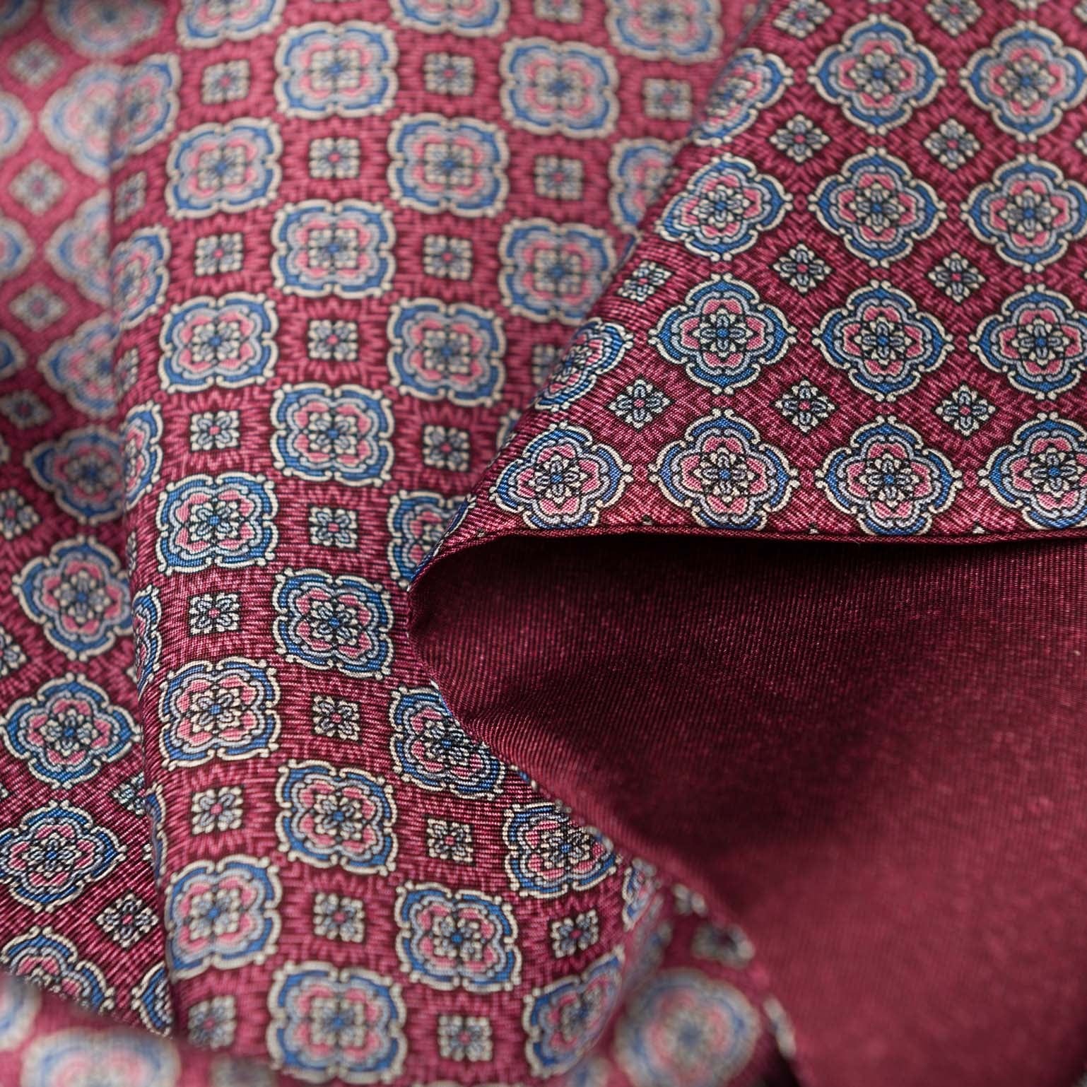 Palazzo - Reversible Silk Scarf - Claret Red - Solstik
