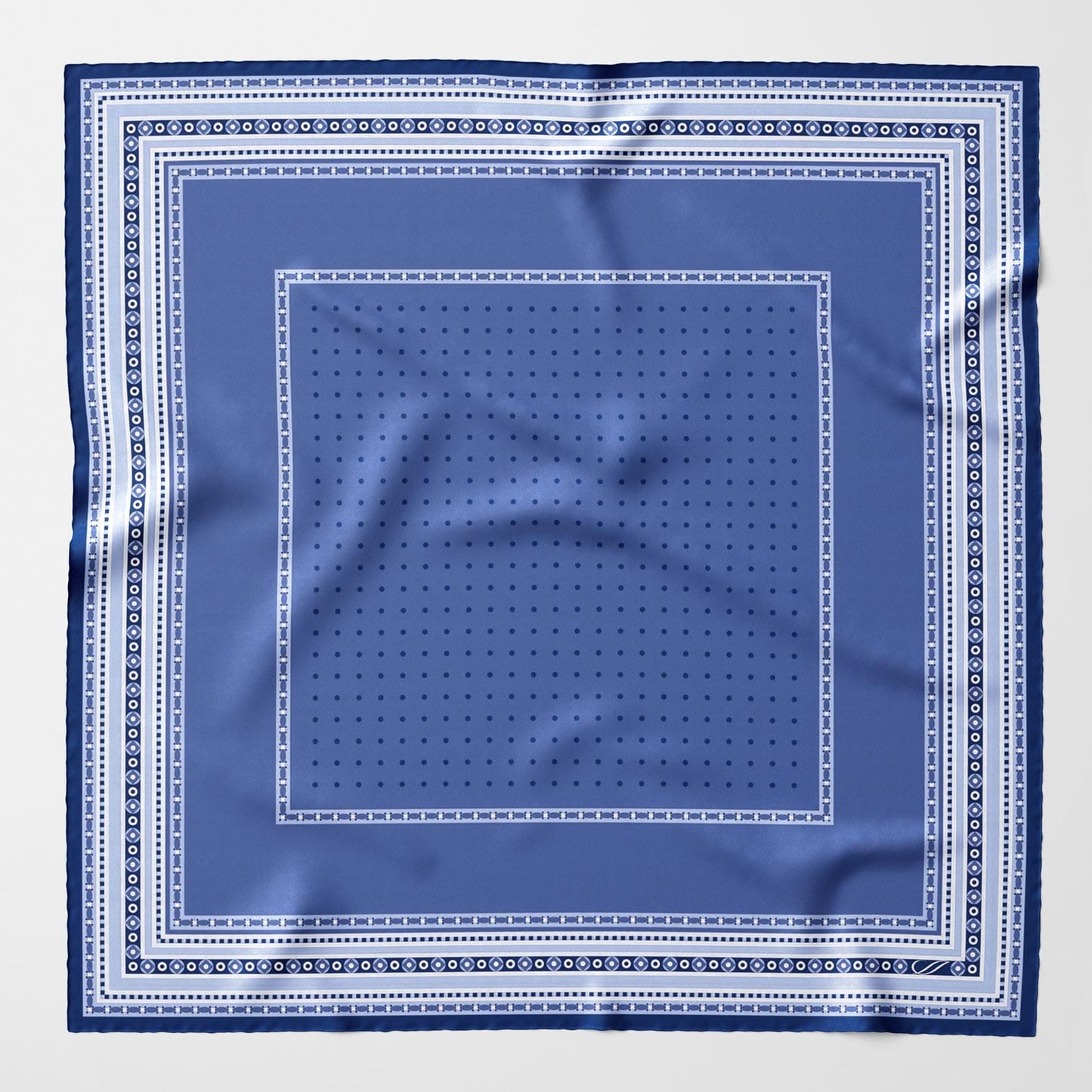 Verona - Silk Neckerchief - Blue - Solstik