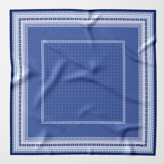 Verona - Silk Neckerchief - Blue - Solstik