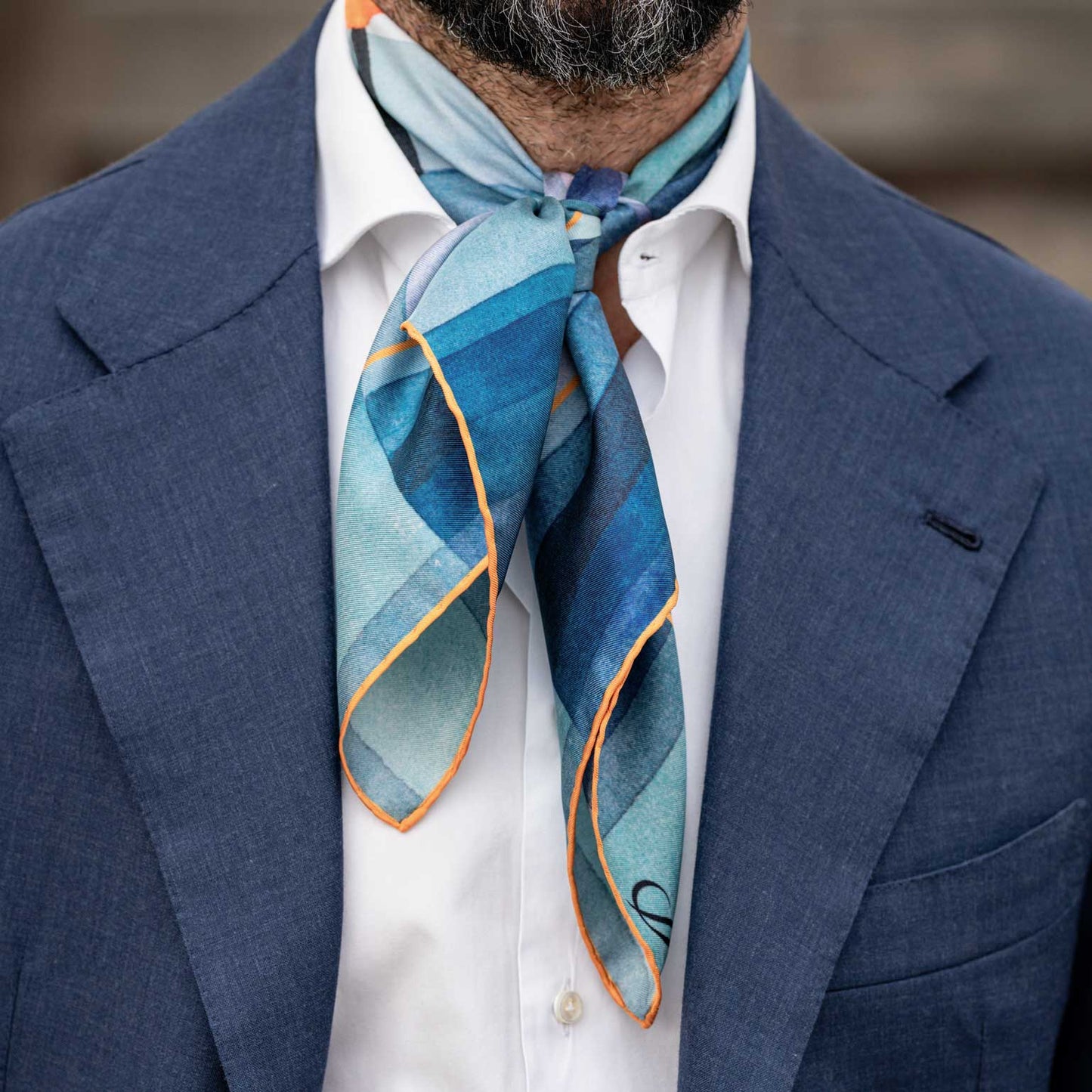 The Harbinger of Autumn - Silk Neckerchief - Solstik