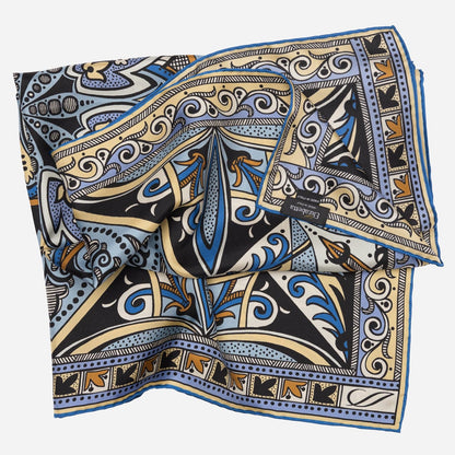Capri - Silk Neckerchief - Azure - Solstik
