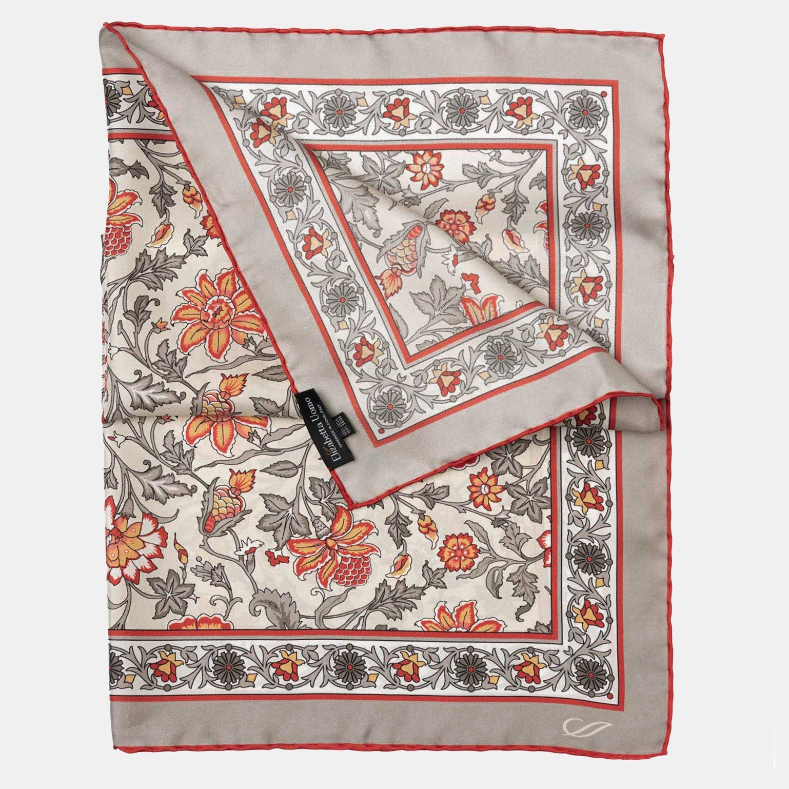Carrara - Silk Neckerchief - Rosewood - Solstik