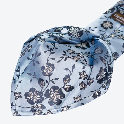 Silvio - Silk Jacquard Tie - Sky Blue
