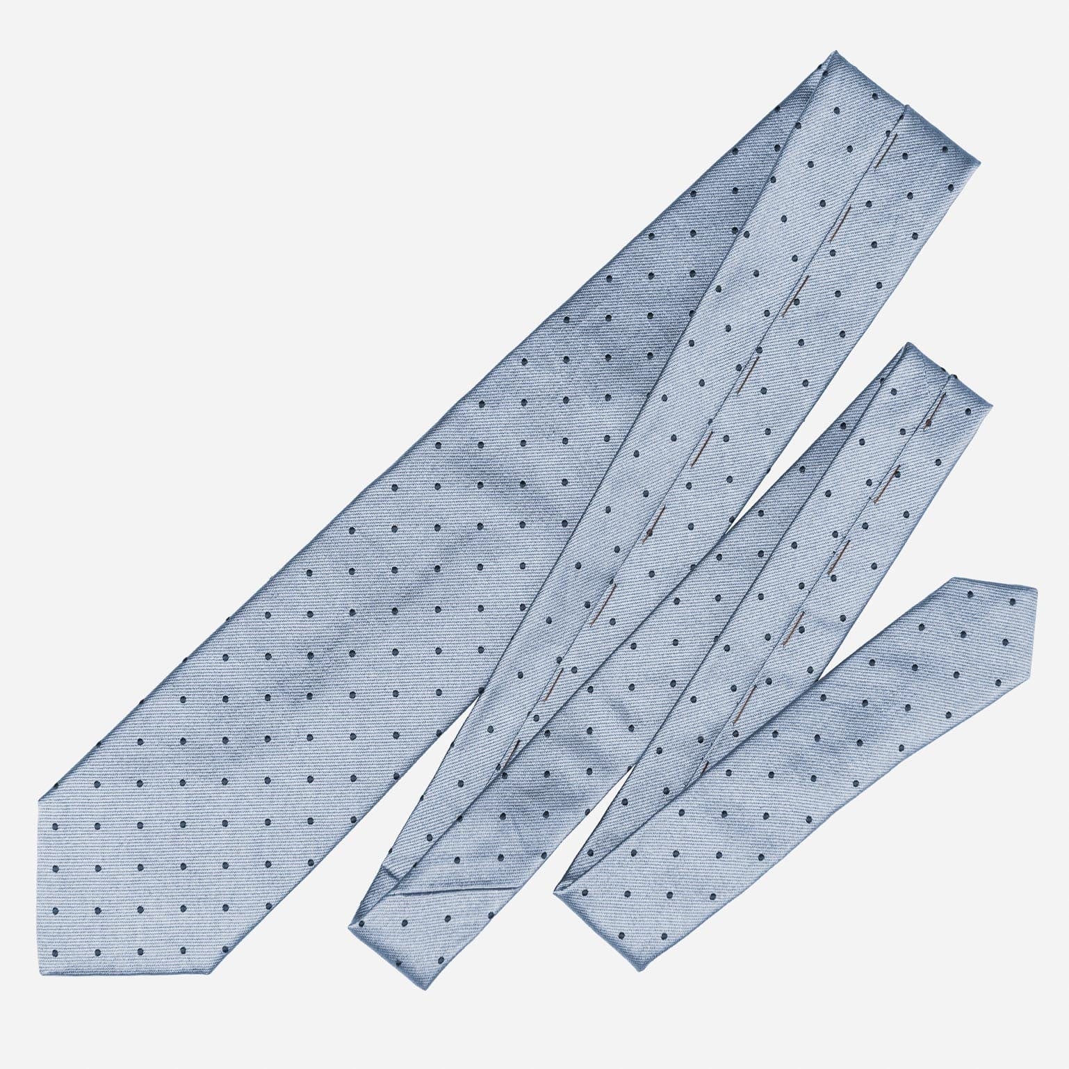 Pisa - Silk Jacquard Tie - Sky Blue - Solstik