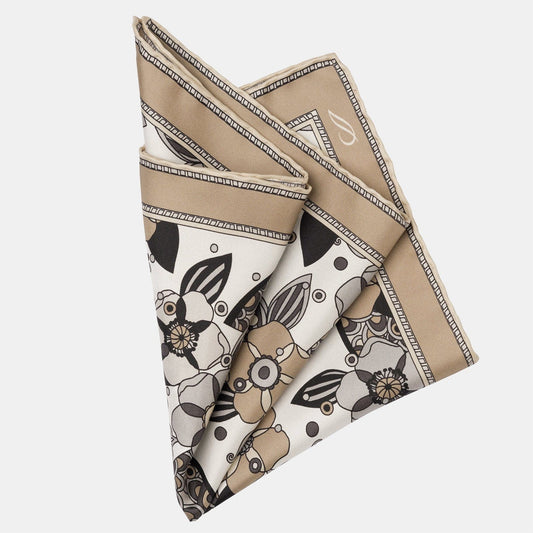 Martino - Silk Pocket Square - Sand - Solstik