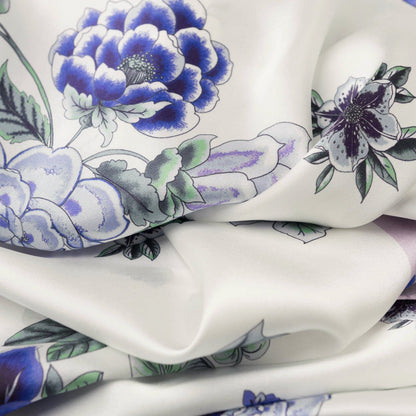 Bella - Silk Scarf Shawl - Purple Lavender - Solstik