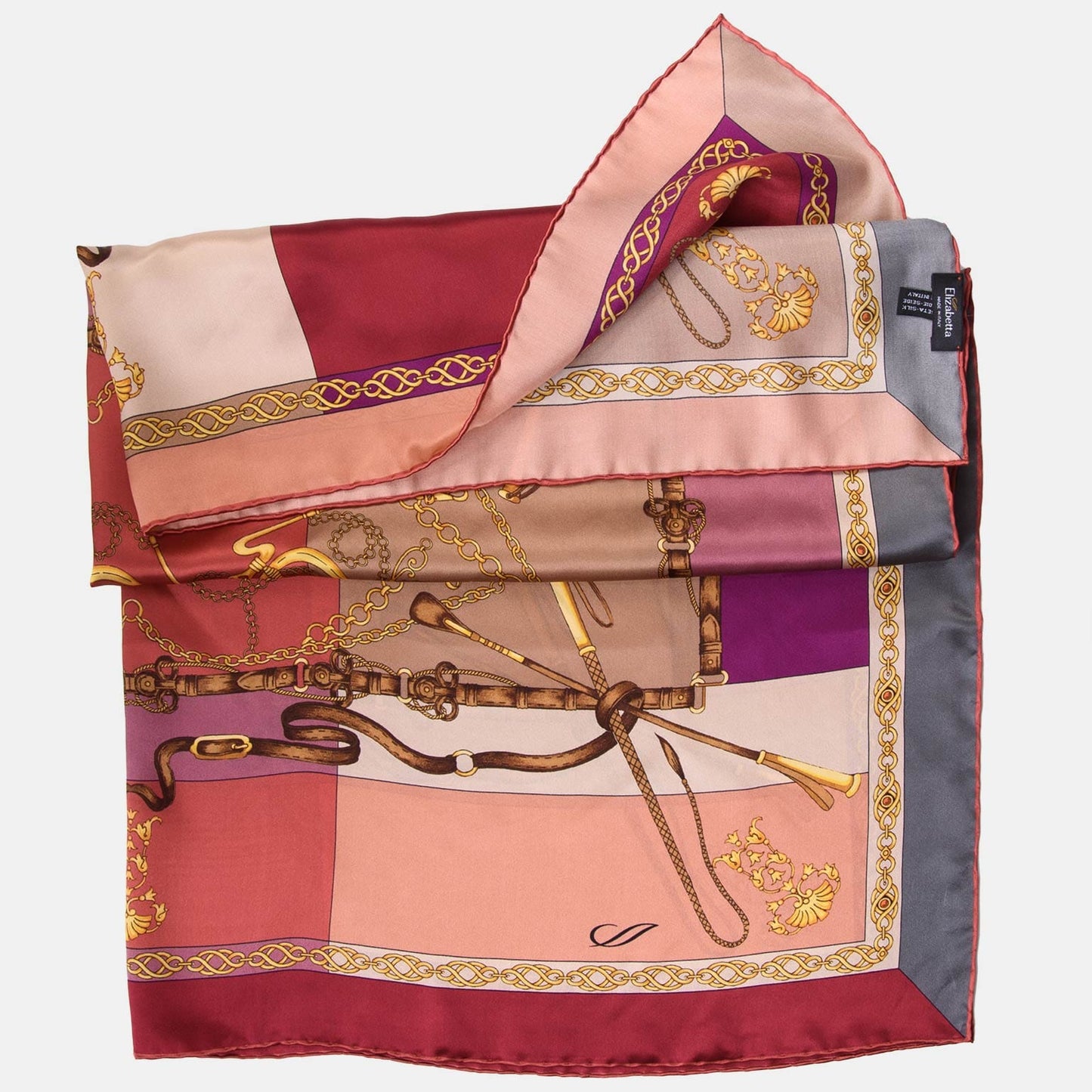 Gabriella - Silk Foulard - Rosewood - Solstik