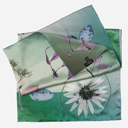 Cristina - Silk Foulard - Laurel Green - Solstik