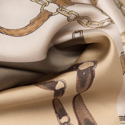 San Siro - Silk Neckerchief - Tan - Solstik