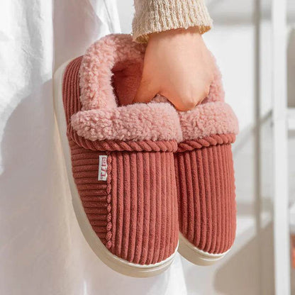 Women's Anti-Slip Cotton Slippers for Home Use - Solstik