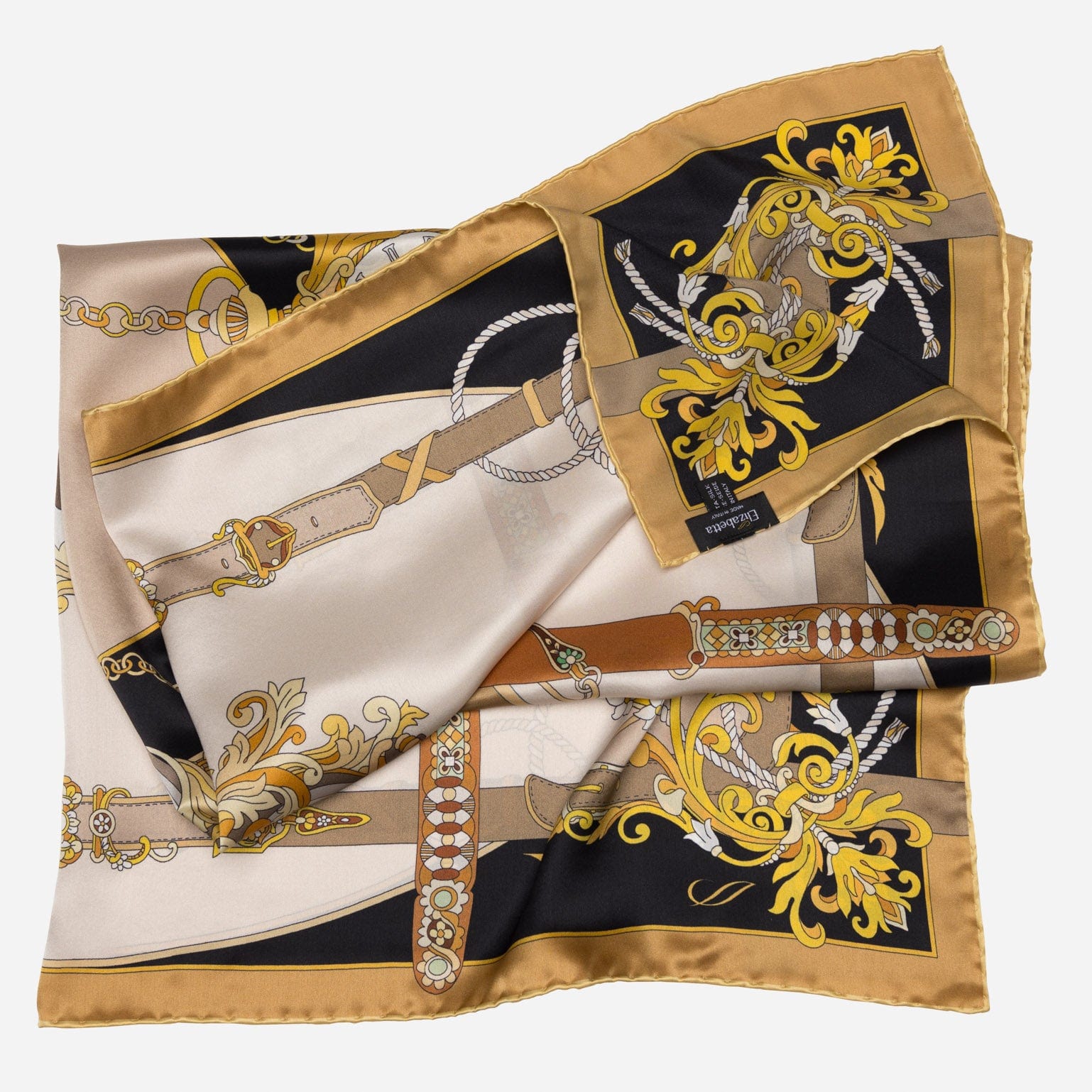 Moment in Time - Silk Foulard - Gold - Solstik