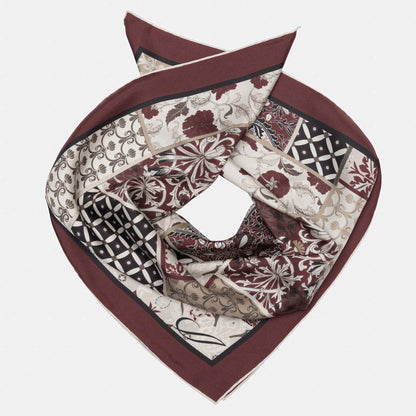 Napoli - Silk Neckerchief - Maroon - Solstik