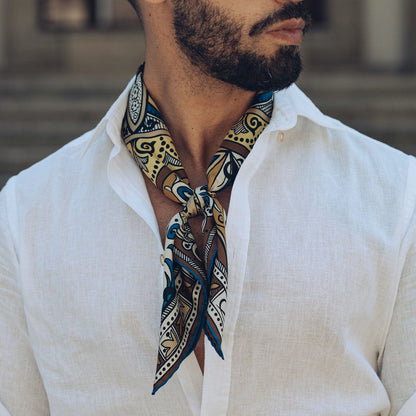 Capri - Silk Neckerchief - Yellow - Solstik
