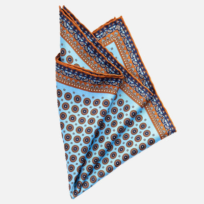 Imola - Silk Pocket Square - Sky Blue - Solstik