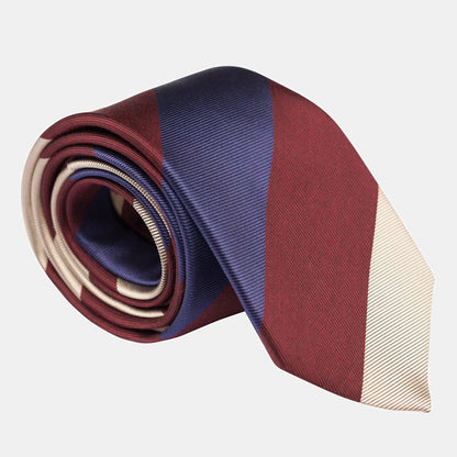 Conero - Silk Jacquard Tie - Burgundy - Solstik