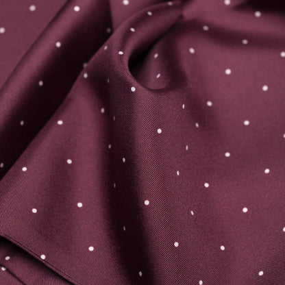 Savona - Slim Silk Scarf - Burgundy - Solstik