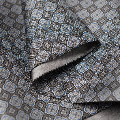 Palazzo - Reversible Silk Scarf - Charcoal - Solstik