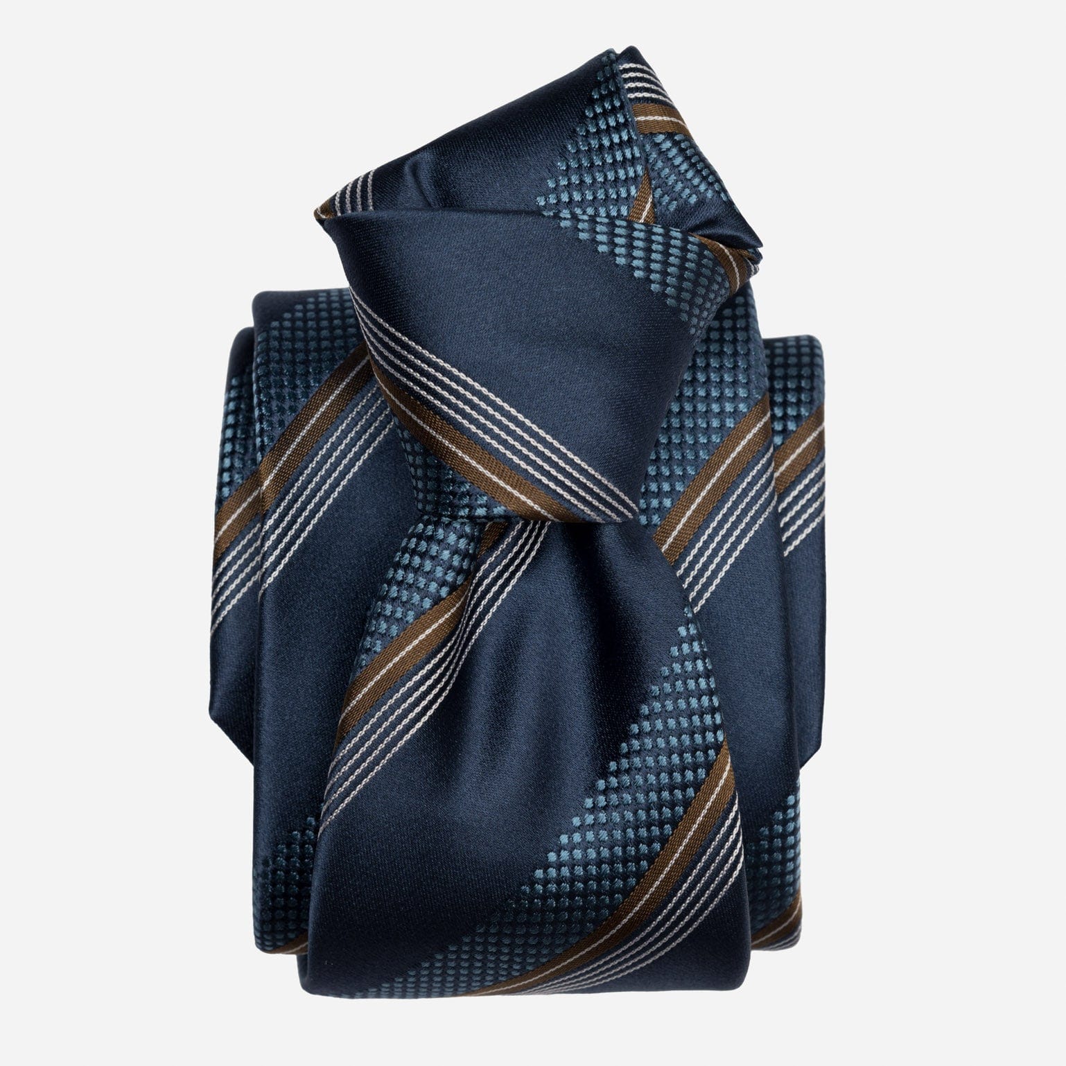 Corso - Silk Jacquard Tie - Petrol Blue - Solstik