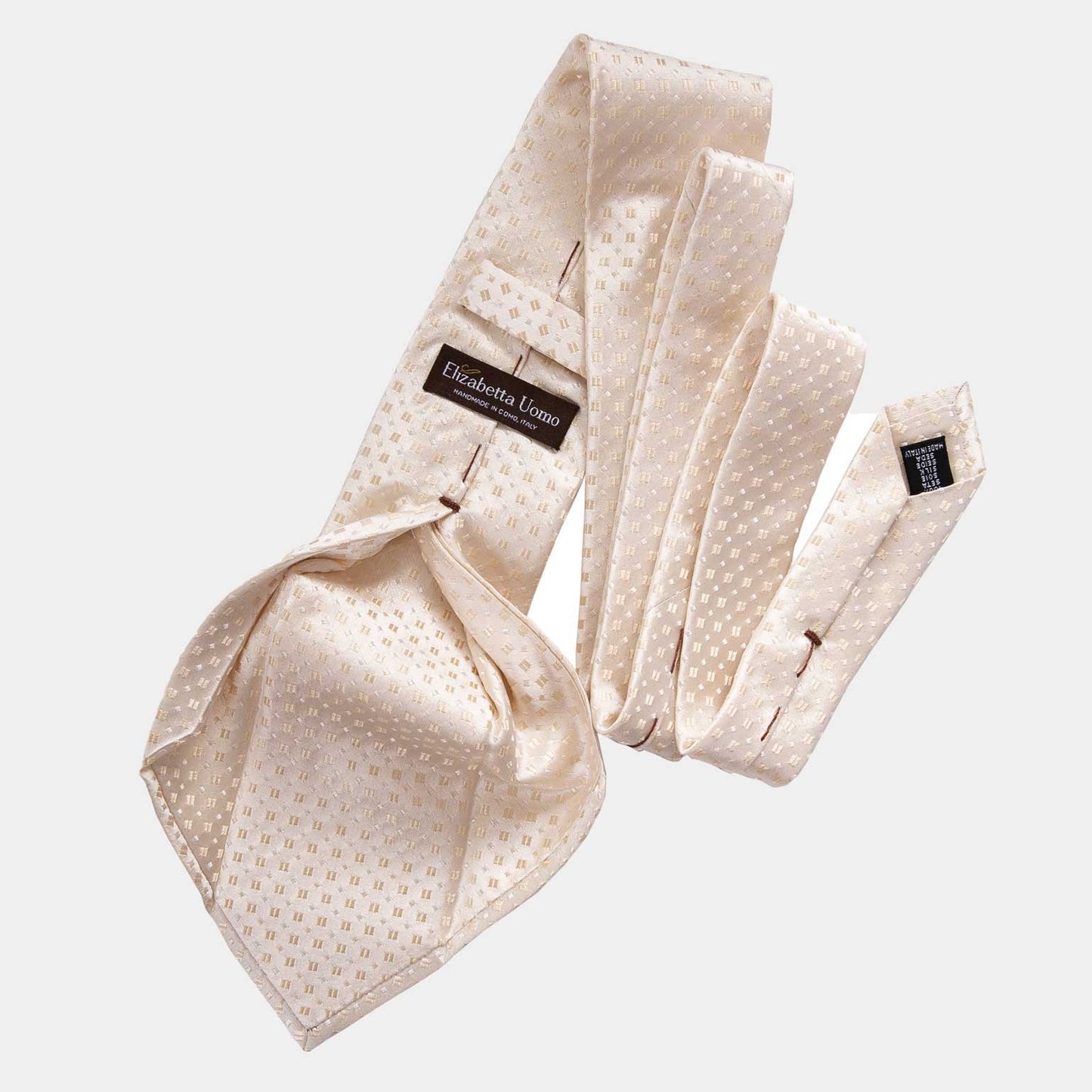 Barbera - Silk Jacquard Tie - Champagne