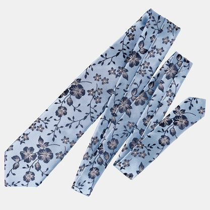 Silvio - Silk Jacquard Tie - Sky Blue