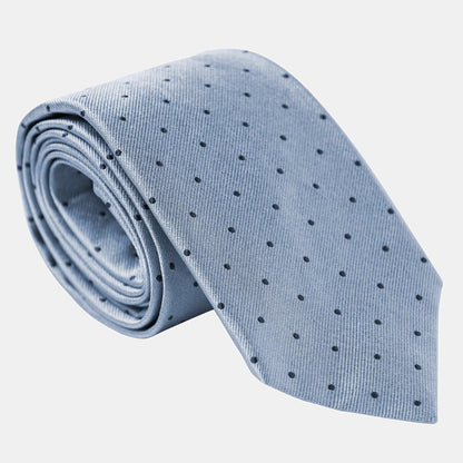 Pisa - Silk Jacquard Tie - Sky Blue - Solstik