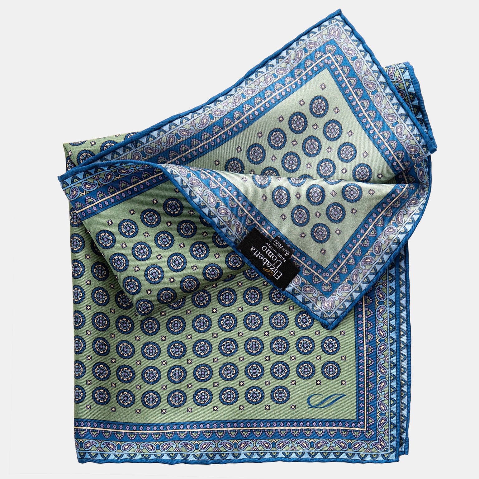 Imola - Silk Pocket Square - Pistachio - Solstik