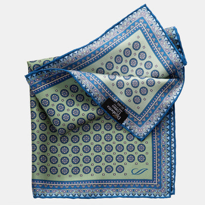 Imola - Silk Pocket Square - Pistachio - Solstik
