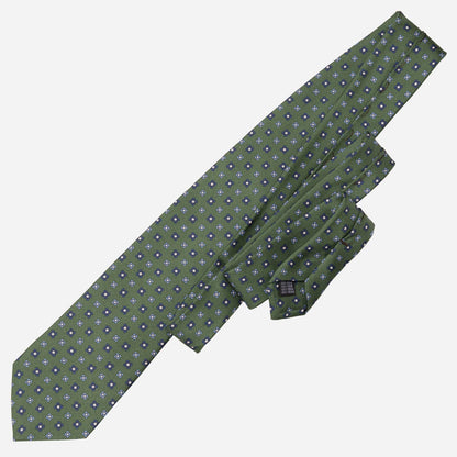 Siracusa - Printed Silk Tie - Green - Solstik