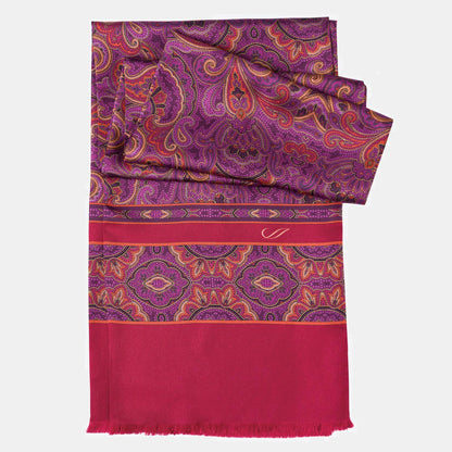 Ferrara - Silk Scarf - Magenta - Solstik