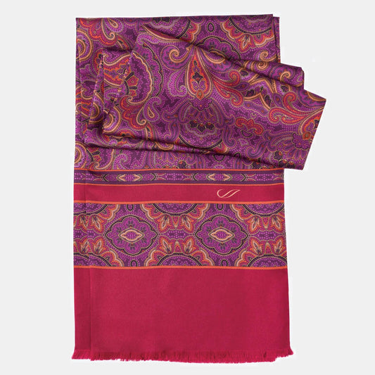 Ferrara - Silk Scarf - Magenta - Solstik