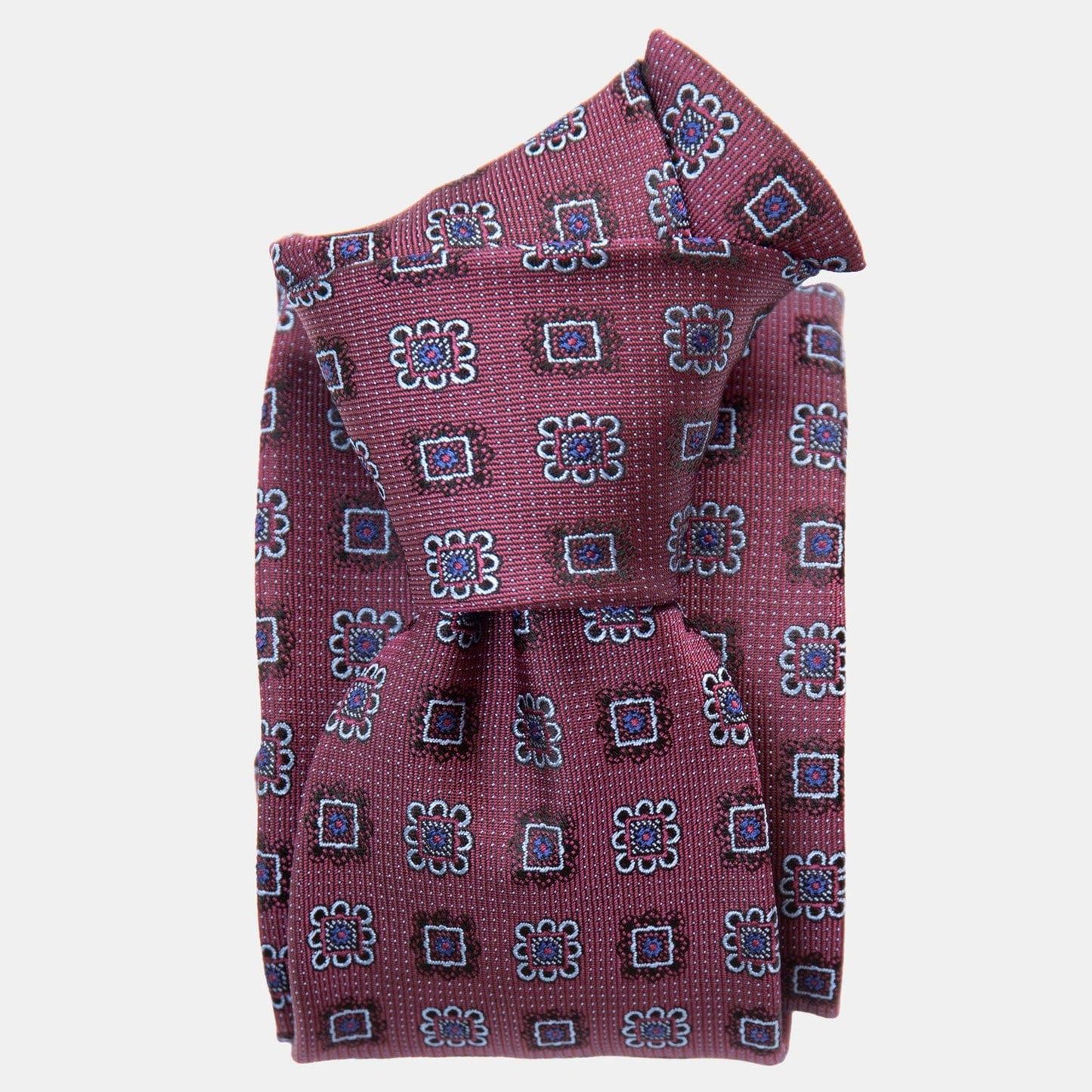 Trento - Silk Jacquard Tie - Raspberry - Solstik