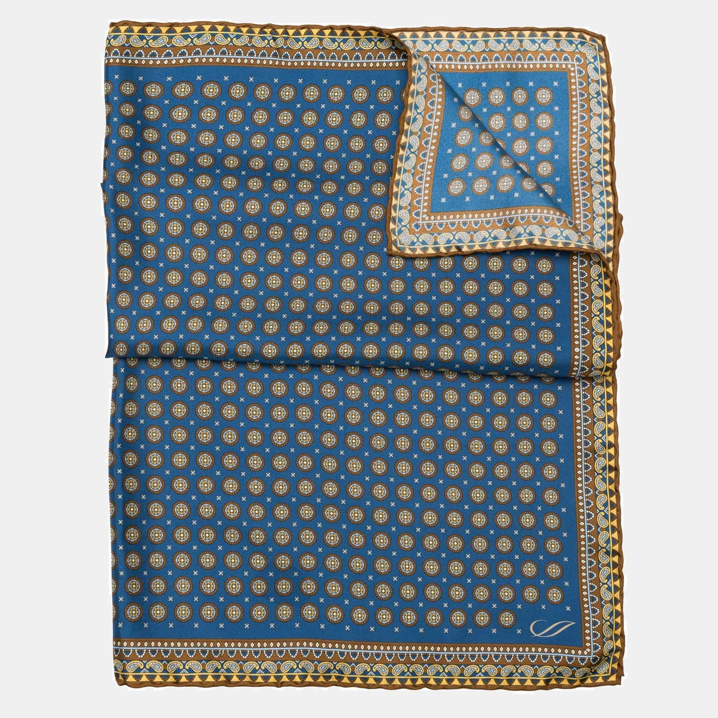 Toscana - Silk Neckerchief - Prussian Blue - Solstik